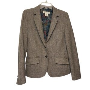 LOGG- Brown Tailored Blazer with Notched Lapels